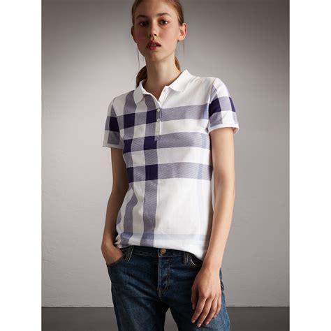 burberry poloshirt damen blau|BURBERRY Poloshirts online kaufen .